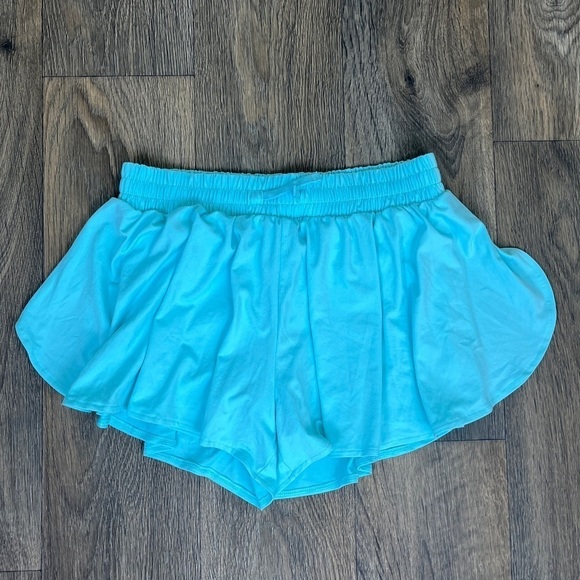 Abercrombie Women Size S Blue White Pullon Running Shorts Casual Set NEW Sporty - Picture 4 of 7